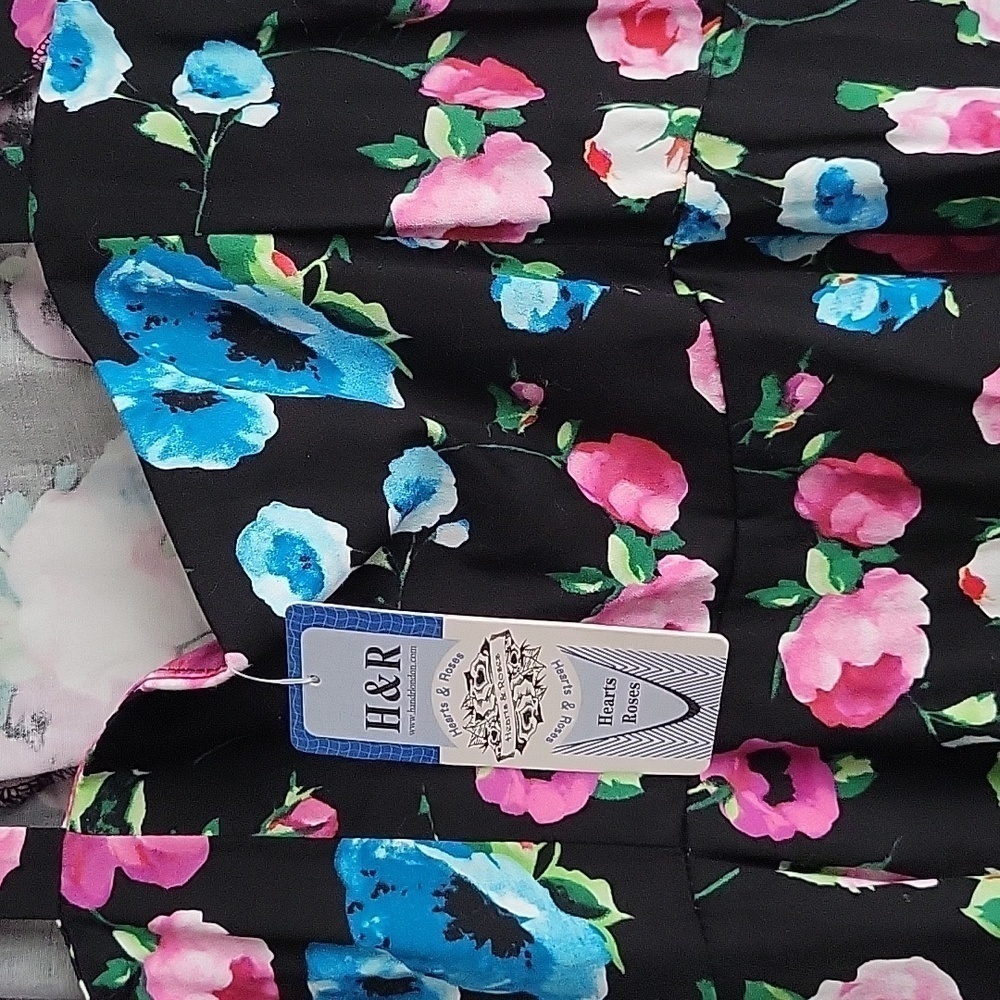 NWT Hearts & Roses London Floral Sleeveless Dress - Picture 10 of 14